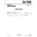 Sony TA-F101R (serv.man2) Service Manual