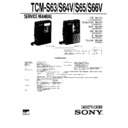 tcm-s63, tcm-s64v, tcm-s65, tcm-s66v service manual