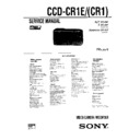 Sony CCD-CR1, CCD-CR1E Service Manual