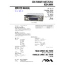 cdc-r304, cdc-x104ee, cdc-x204, cdc-x304, cdc-x444 service manual