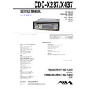 cdc-x237, cdc-x437 service manual