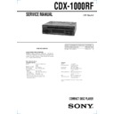 cdx-1000rf service manual