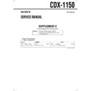 Sony CDX-1150 (serv.man3) Service Manual