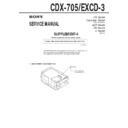 cdx-705, excd-3 (serv.man5) service manual