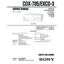 Sony CDX-705, EXCD-3 Service Manual