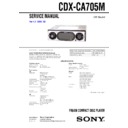 Sony CDX-CA705M Service Manual
