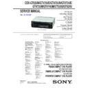 Sony CDX-GT470UE, CDX-GT470UM, CDX-GT472UE, CDX-GT472UM, CDX-GT474UM, CDX-GT520U, CDX-GT525U, CDX-GT52UM, CXS-5216FU, CXS-5269FU, CXS-52FQU Service Manual