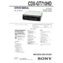 Sony CDX-GT710HD Service Manual