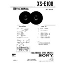 Sony XS-E108 Service Manual