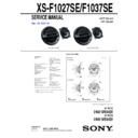 Sony XS-F1027SE Service Manual