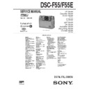 dsc-f55, dsc-f55e service manual