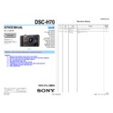 Sony DSC-H70 (serv.man2) Service Manual