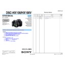 Sony DSC-HX100V (serv.man2) Service Manual