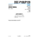 Sony DSC-P100, DSC-P120 (serv.man4) Service Manual