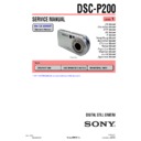 Sony DSC-P200 (serv.man3) Service Manual