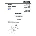 Sony DSC-P3 (serv.man4) Service Manual