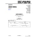 Sony DSC-P30, DSC-P50 (serv.man8) Service Manual