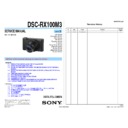 Sony DSC-RX100M3 (serv.man2) Service Manual