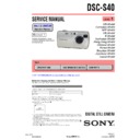Sony DSC-S40 (serv.man3) Service Manual
