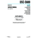 Sony DSC-S600 (serv.man9) Service Manual