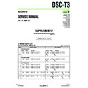 Sony DSC-T3, DSC-T33 (serv.man8) Service Manual