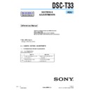 Sony DSC-T33 (serv.man4) Service Manual