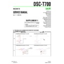 Sony DSC-T700 (serv.man6) Service Manual