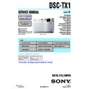 Sony DSC-TX1 (serv.man2) Service Manual