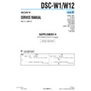Sony DSC-W1, DSC-W12 (serv.man13) Service Manual