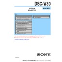 Sony DSC-W30 (serv.man3) Service Manual