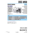 Sony DSC-W50 (serv.man2) Service Manual