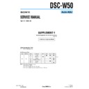 Sony DSC-W50 (serv.man8) Service Manual