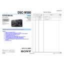 Sony DSC-W580 (serv.man2) Service Manual