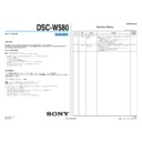 Sony DSC-W580 (serv.man3) Service Manual