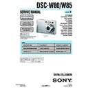 dsc-w80, dsc-w80hdpr, dsc-w85 (serv.man2) service manual