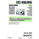 dsc-w80, dsc-w80hdpr, dsc-w85 service manual