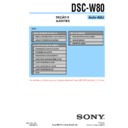 dsc-w80 (serv.man3) service manual