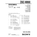 dsc-w800 service manual