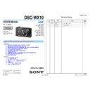 Sony DSC-WX10 (serv.man2) Service Manual
