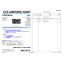 Sony ILCE-6000, ILCE-6000L, ILCE-6000Y (serv.man2) Service Manual