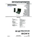 Sony DVP-FX74, DVP-FX750, DVP-FX755 Service Manual