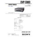 Sony DVP-S90D Service Manual