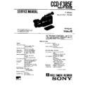 Sony CCD-F385E (serv.man2) Service Manual