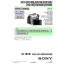 Sony DCR-DVD106E, DCR-DVD108, DCR-DVD108E, DCR-DVD109E, DCR-DVD608, DCR-DVD608E Service Manual
