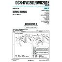 Sony DCR-DVD201, DCR-DVD201E (serv.man10) Service Manual
