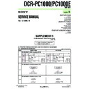 dcr-pc1000, dcr-pc1000e (serv.man7) service manual