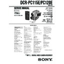 Sony DCR-PC115E, DCR-PC120E Service Manual