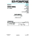 Sony DCR-PC350, DCR-PC350E (serv.man6) Service Manual