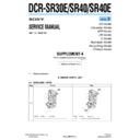 dcr-sr30e, dcr-sr40, dcr-sr40e (serv.man11) service manual
