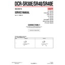 dcr-sr30e, dcr-sr40, dcr-sr40e (serv.man12) service manual